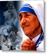 Mother Teresa Metal Print