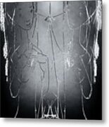 Mother With Twins Metal Print