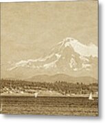 On A Clear Day Mount Baker Metal Print