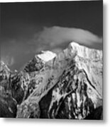 Mount Cheam Black And White Metal Print