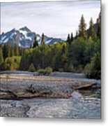 Mount Shuksan And The Nooksack River Metal Print