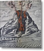 Mount Vesuvius, 1665 Metal Print