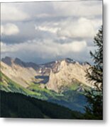 Mountain Landscape Before The Rainfall - French Alps Metal Print
