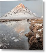 Mountain Sunrise Glencoe Metal Print