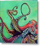 Mr Octopus Metal Print