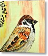 Mr Sparrow Metal Print