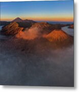 Mt Bromo Sunrise Metal Print