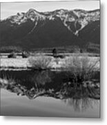 Mt. Hough Reflection Metal Print