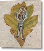 Mule Dear Fawn Metal Print