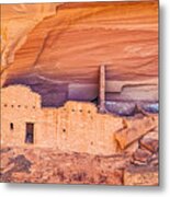 Mummy Cave Ruin Detail - Canyon De Chelly National Monument Photograph Metal Print