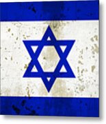 My Flag Of Israel Art Metal Print