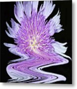 My Flower Melted Metal Print