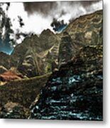 Na Pali Coast Cathedral Peaks Metal Print