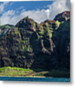 Na Pali Coast Panoramic Metal Print