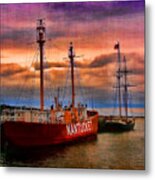 Nantucket Lightship Metal Print