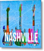 Nashville Guitars Music Scene Metal Print