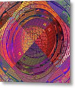 National Semiconductor Silicon Wafer Computer Chips Abstract 5 Metal Print