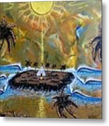 Native Sunset Dream Metal Print