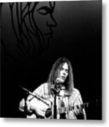 Neil Young 1976 Metal Print