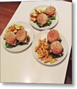 #nenazrany #homemade #burger #food Metal Print
