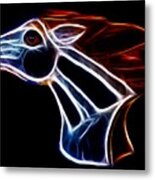 Neon Bronco Ii Metal Print