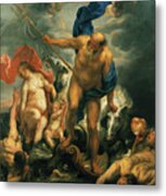 Neptune And Amphitrite In The Storm Metal Print