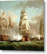 Neptune Engaging Trafalgar Metal Print