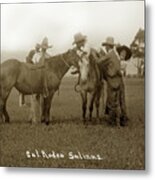 Nettie Hawn And California Rodeo Salinas Circa 1913 Metal Print
