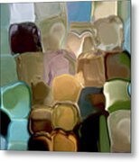 Neutrals In Light Abstract Metal Print