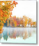 New England Fall Colors Of Maine Metal Print