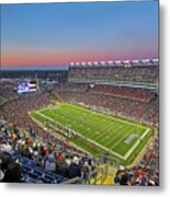 New England Patriots Touchdown Metal Print
