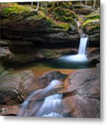 New Hampshire Sabbaday Falls Panorama Metal Print