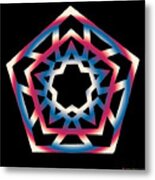 New Star 4d Metal Print