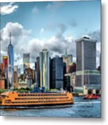 New York City Staten Island Ferry Metal Print