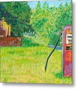 Newfoundland Gas Pump Metal Print