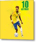 Neymar Junior #2 Metal Print