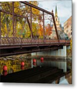 Nicollet Island Bridge Metal Print