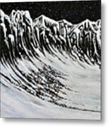 Night Cliffs Metal Print