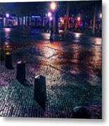 Night Lights Of Utrecht 1. Netherlands Metal Print