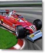 Niki Lauda F-1 Ferrari Metal Print