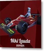 Niki Lauda Ferrari 312t Metal Print