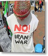 No Iran War Metal Print