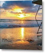 No Lifeguard On Duty Metal Print