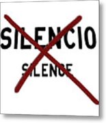 No Silence Metal Print