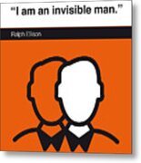 No010-my-invisible Man-book-icon-poster Metal Print