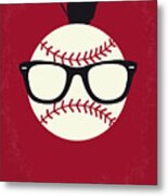 No541 My Major League Minimal Movie Poster Metal Print