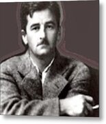 Nobel Prize Winning Author William Faulkner Unknown Photographer And Date Metal Print