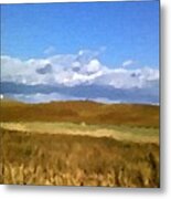 North Dakota Grass Land Impression Metal Print