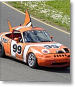 Not Clowning Around -- Mazda Miata At The 24 Hours Of Lemons Race In Sonoma, California Metal Print