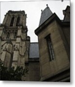 Notre Dame Paris Southwest Metal Print